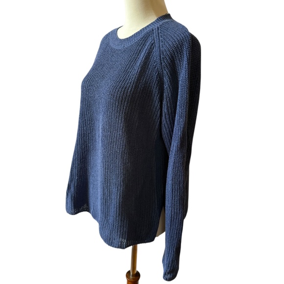 J MCLAUGHLIN NAPEAGUE LINEN BLD SWEATER LOOSE KNIT CREWNECK BREATHABLE CHIC M - Picture 4 of 10